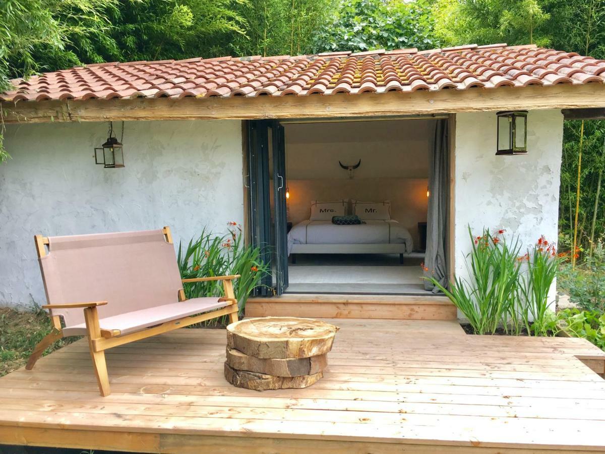 Coco Barn Wood Lodge Angresse Экстерьер фото