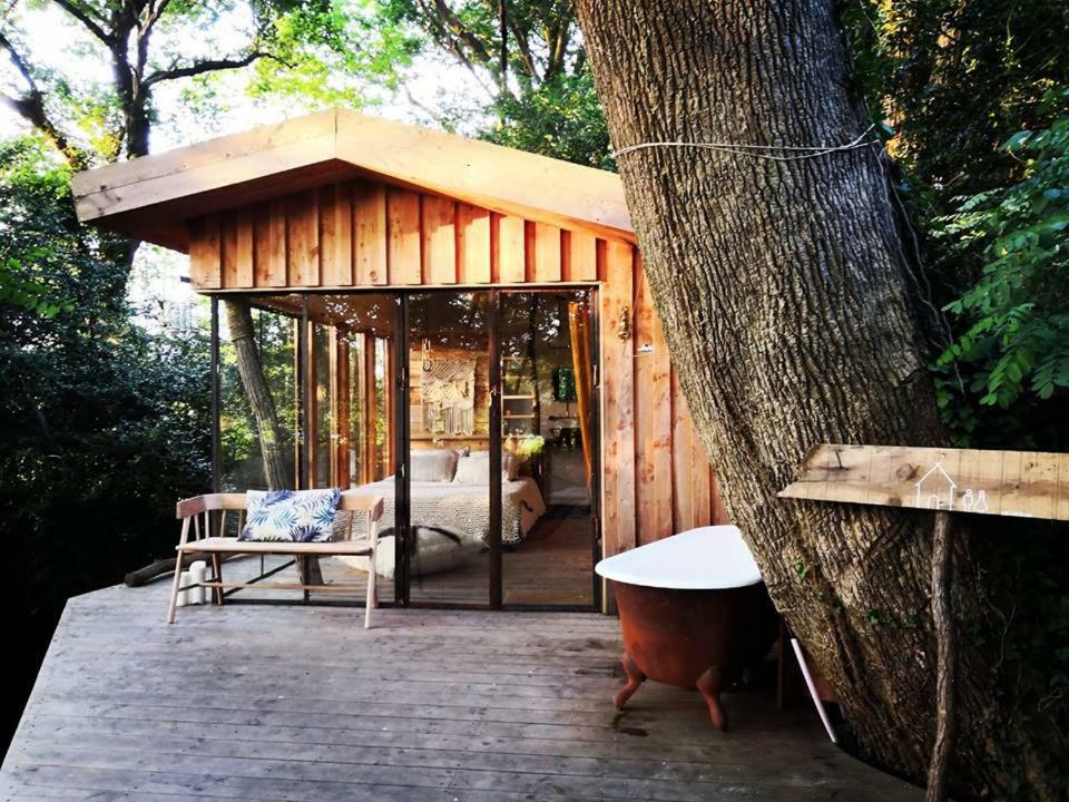 Coco Barn Wood Lodge Angresse Экстерьер фото