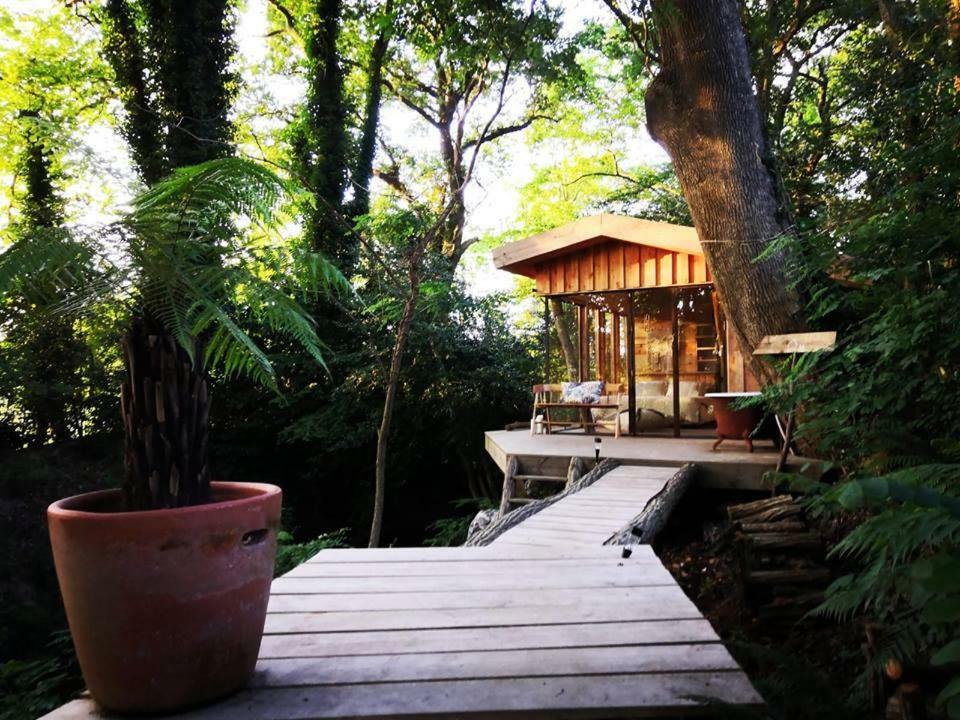 Coco Barn Wood Lodge Angresse Экстерьер фото