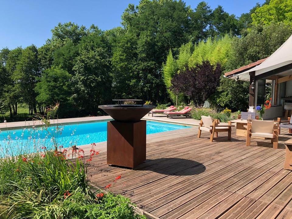 Coco Barn Wood Lodge Angresse Экстерьер фото